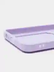 Сиреневый силиконовый чехол для Tecno Pova 4 Pro (Техно Пова 4 Про), с карманом для карт, прозрачный