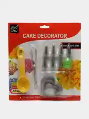 Кондитерские насадки с адаптером, венчик, ложка, форма "Сердце", 3 штуки