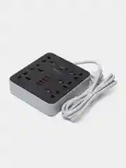 Черный фильтр удлинитель с USB и Type C разъемами, сетевой