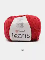 Вишнёвый пряжа YarnArt Jeans (Ярнарт Джинс), 5 мотков