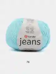 Голубой пряжа YarnArt Jeans (Ярнарт Джинс), 5 мотков