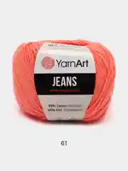 Коралловый пряжа YarnArt Jeans (Ярнарт Джинс), 5 мотков
