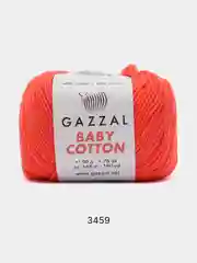 Медный пряжа Gazzal Baby Cotton, 5 мотков в комплекте, 40% акрил, 60% хлопок, 50 г, 165 м