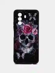 Тёмно-бордовый чехол Huawei Nova Y71 Y70 Y70 Plus с принтом с рисунком Хуавей Нова у70 у71