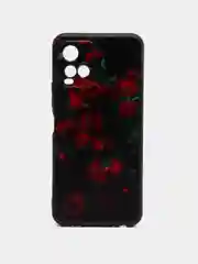 Оранжевый силиконовый чехол для Vivo Y33s / Y21 2021, с принтом, с рисунком (Виво У33С / у21 2021)