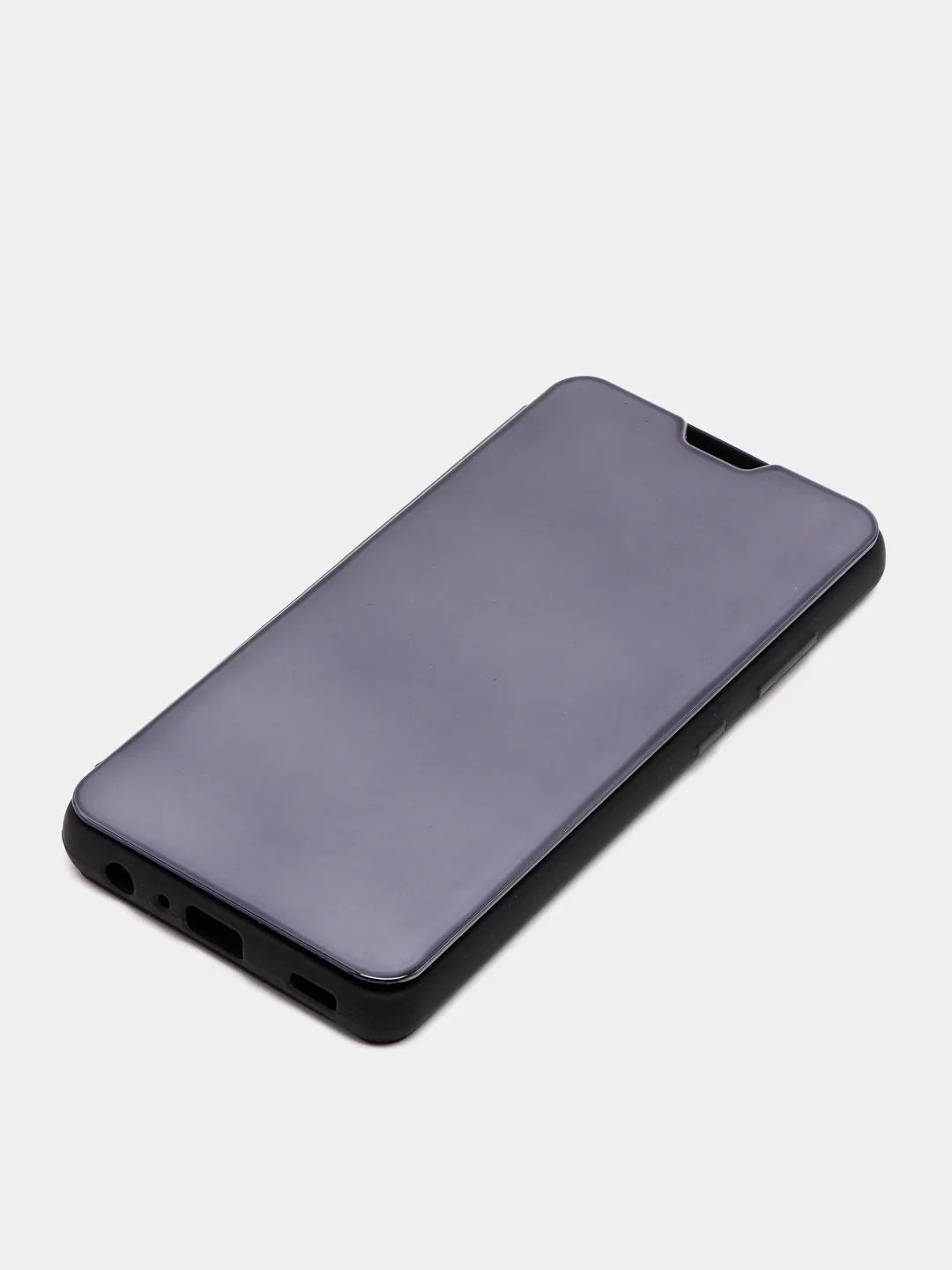 Фиолетовый чехол-книжка с прозрачным окном Samsung A01/A02/A10/A11/A20/A40/A50/A51/A52/A70/A71/A72