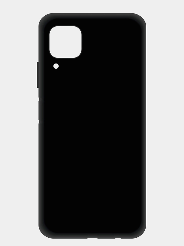 Чехол силиконовый для Huawei P40 Lite, накладка бампер черный, LuxCase