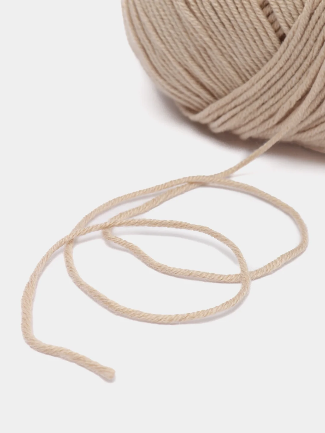 Бежевый меланж пряжа Gazzal Baby Cotton, 5 мотков в комплекте, 40% акрил, 60% хлопок, 50 г, 165 м