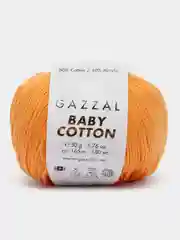 Бронзовый пряжа Gazzal Baby Cotton, 5 мотков в комплекте, 40% акрил, 60% хлопок, 50 г, 165 м
