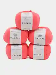 Карамельный пряжа Gazzal Baby Cotton, 5 мотков в комплекте, 40% акрил, 60% хлопок, 50 г, 165 м
