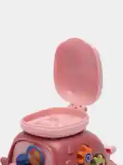 Розовый игрушка машинка с багажником / инерционная машинка / каталка