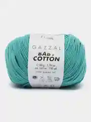 Светло-синий пряжа Gazzal Baby Cotton, 5 мотков в комплекте, 40% акрил, 60% хлопок, 50 г, 165 м
