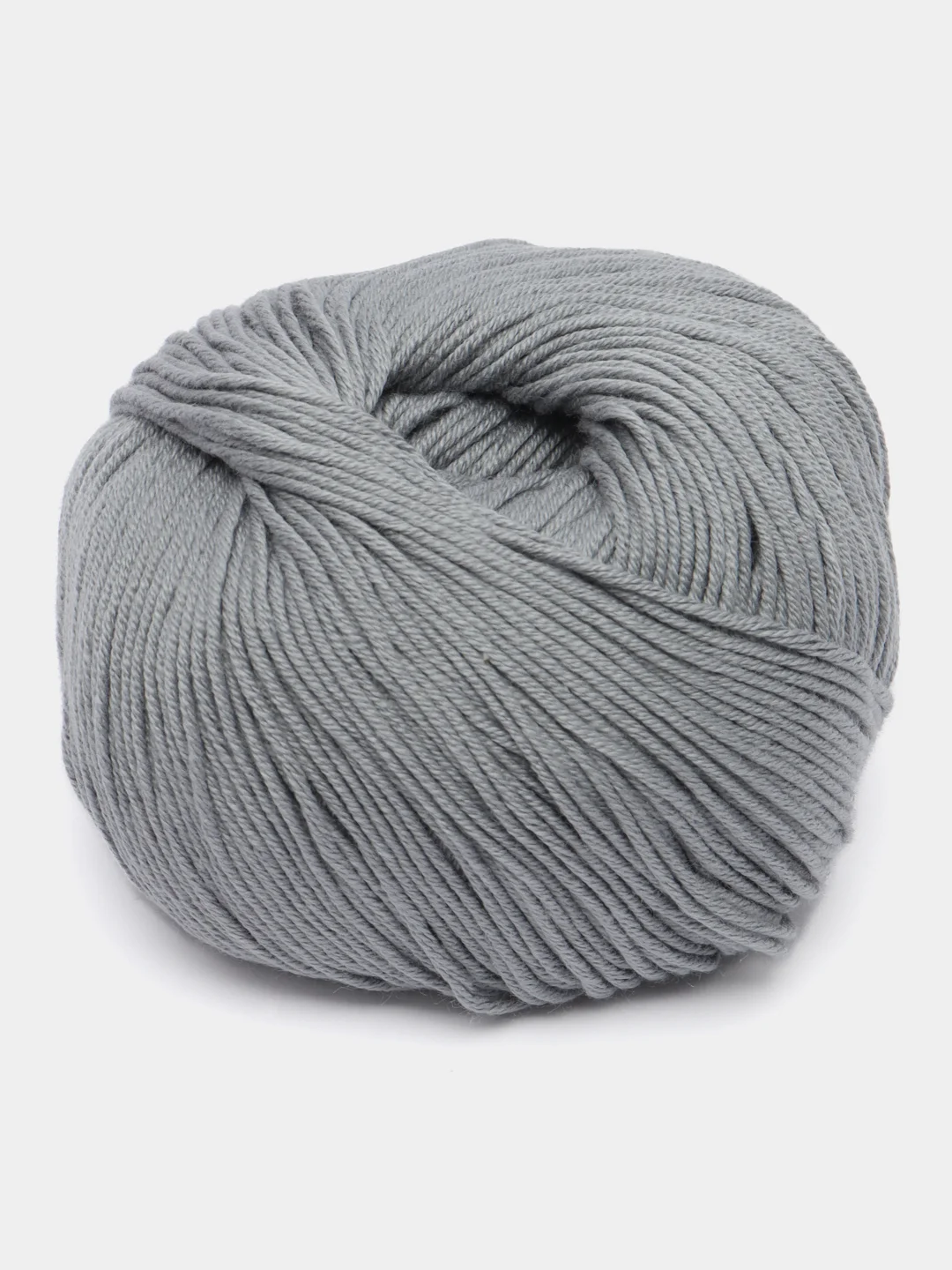 Серый пряжа Gazzal Baby Cotton, 5 мотков в комплекте, 40% акрил, 60% хлопок, 50 г, 165 м
