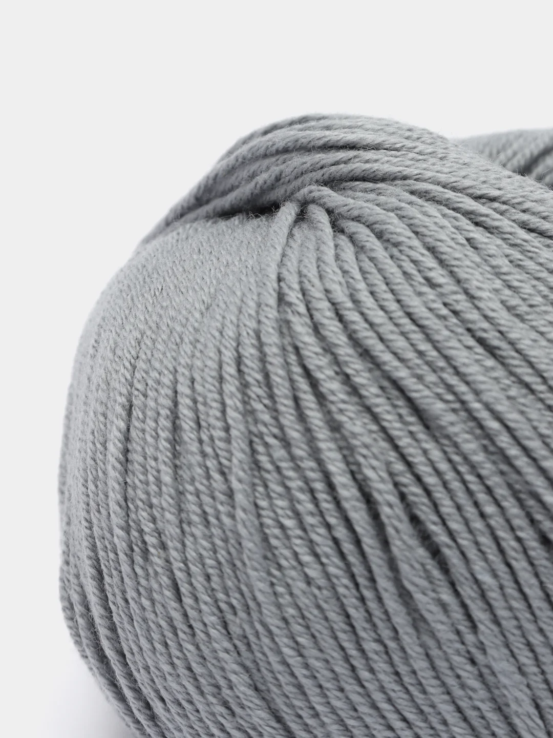 Серый пряжа Gazzal Baby Cotton, 5 мотков в комплекте, 40% акрил, 60% хлопок, 50 г, 165 м