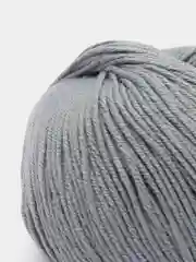 Серый пряжа Gazzal Baby Cotton, 5 мотков в комплекте, 40% акрил, 60% хлопок, 50 г, 165 м
