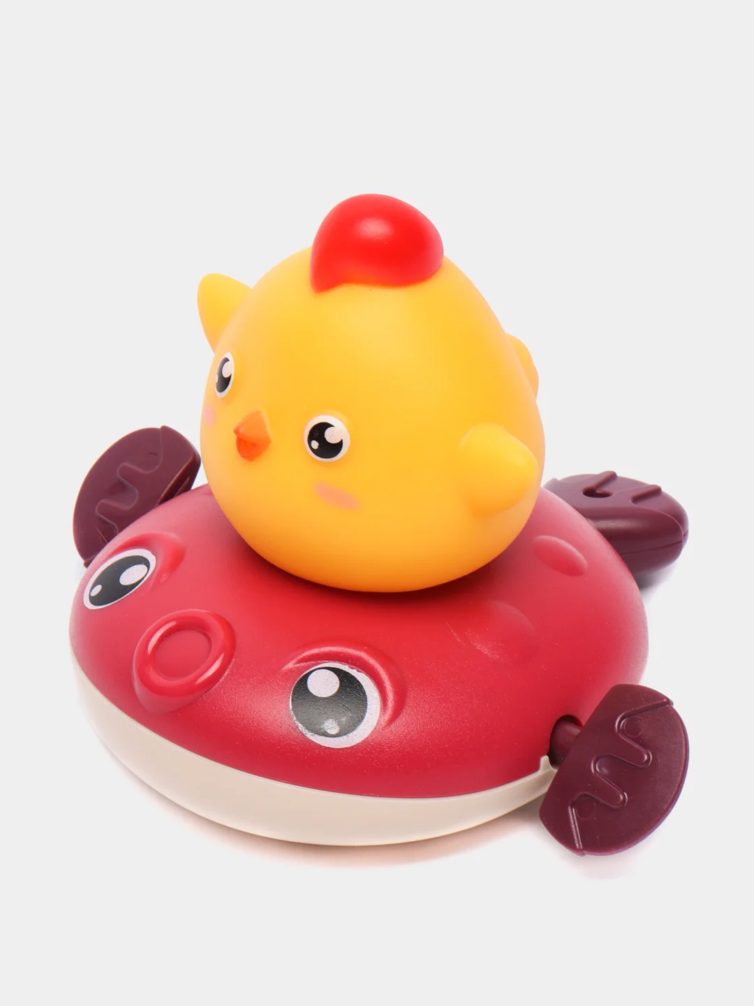 Красный игрушка для ванны "Цыпленок", заводная игрушка для купания