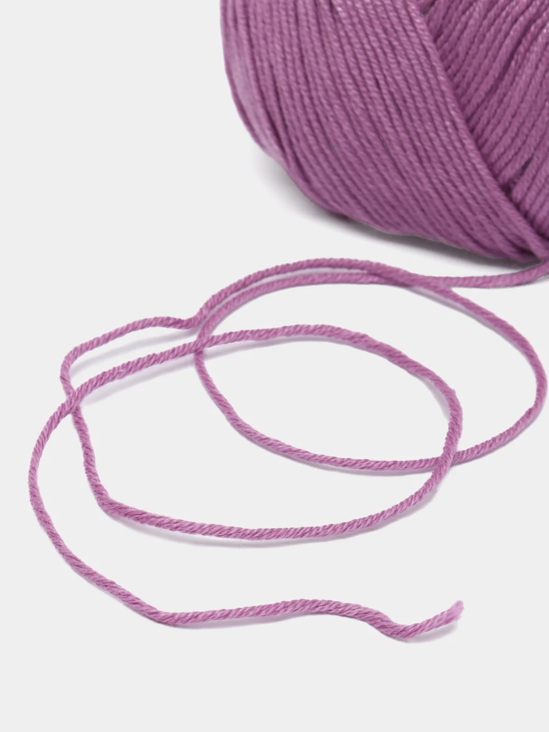 Фиолетовый пряжа Gazzal Baby Cotton, 5 мотков в комплекте, 40% акрил, 60% хлопок, 50 г, 165 м