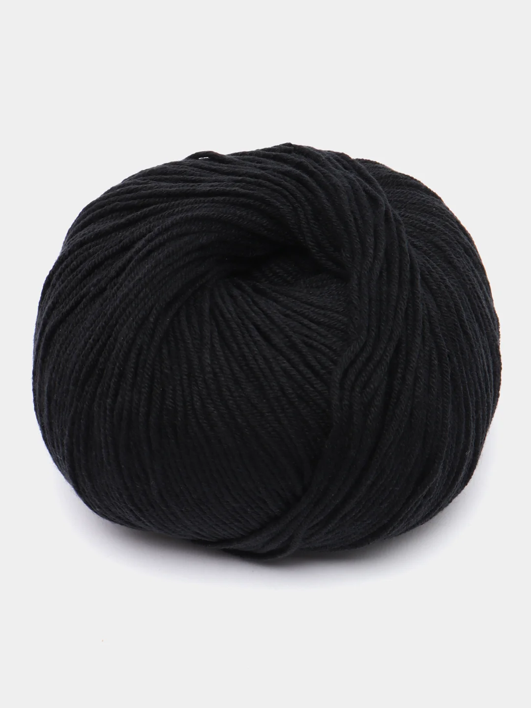 Черный пряжа Gazzal Baby Cotton, 5 мотков в комплекте, 40% акрил, 60% хлопок, 50 г, 165 м