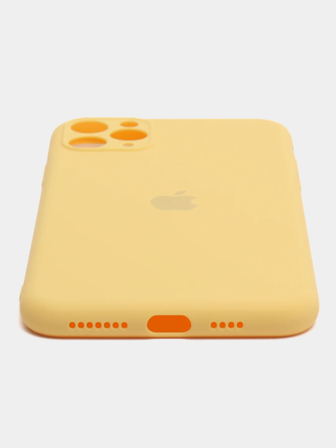 Желтый чехол для iPhone 11 Pro Max с защитой камеры