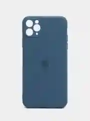 Синий меланж чехол для iPhone 11 Pro Max с защитой камеры