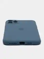 Синий меланж чехол для iPhone 11 Pro Max с защитой камеры