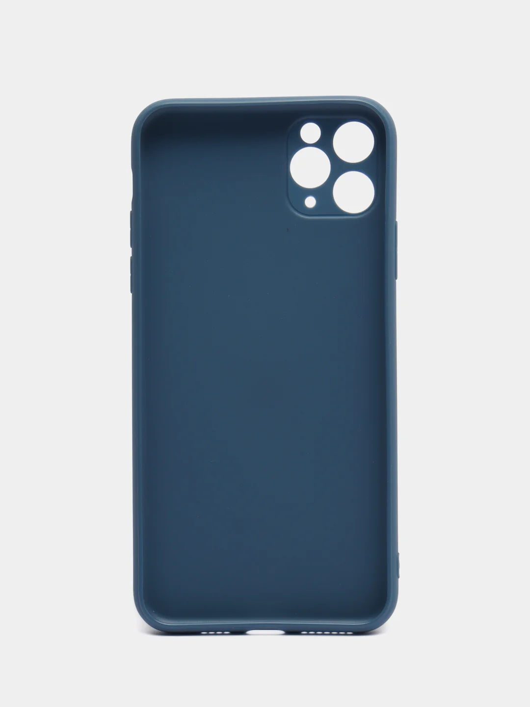 Синий меланж чехол для iPhone 11 Pro Max с защитой камеры