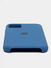 Синий меланж чехол Silicone Case для iPhone 11