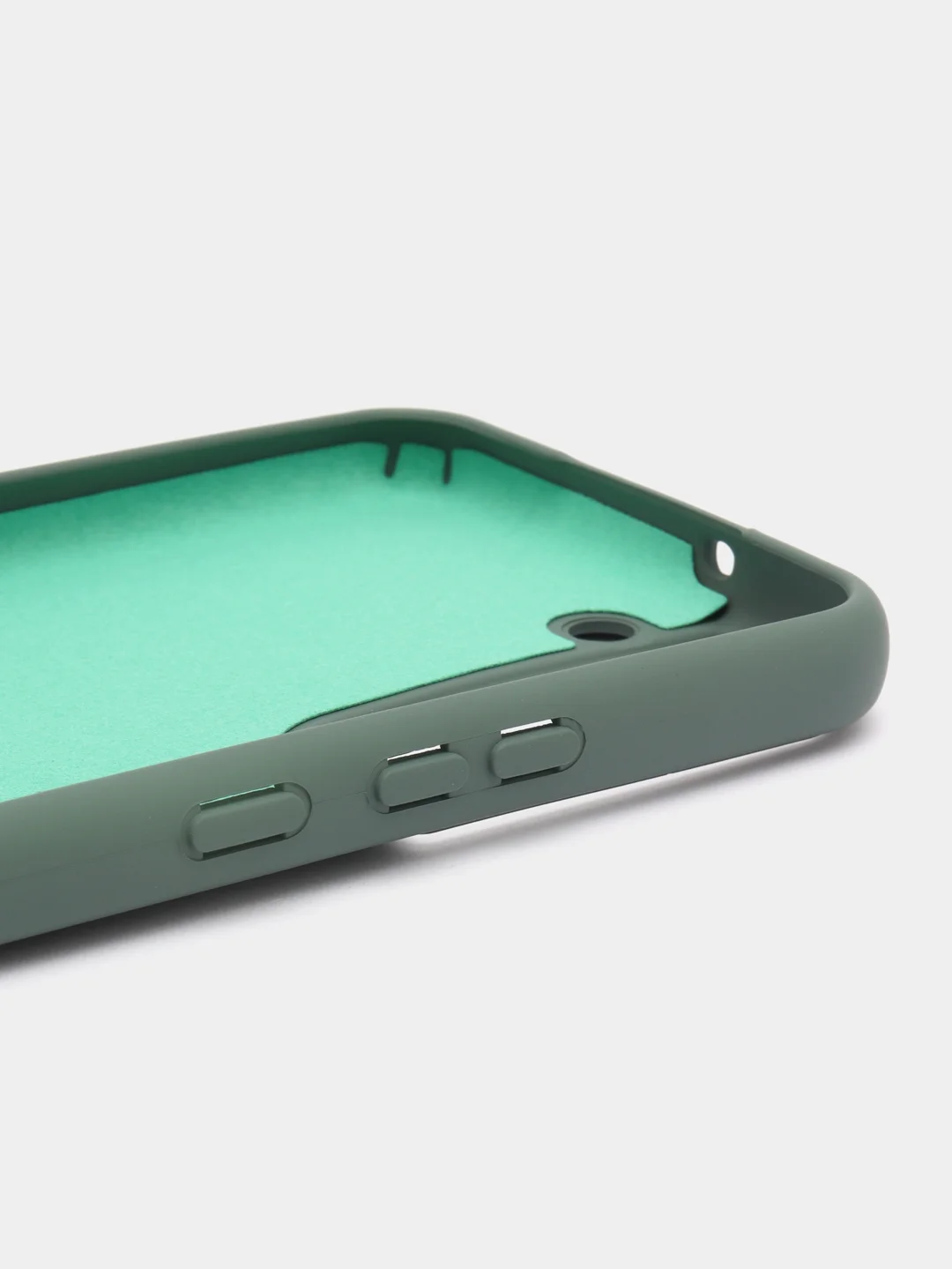 Зелёный хаки чехол силиконовый для Samsung Galaxy S22 (Самсунг Галакси С22), Silicone Cover