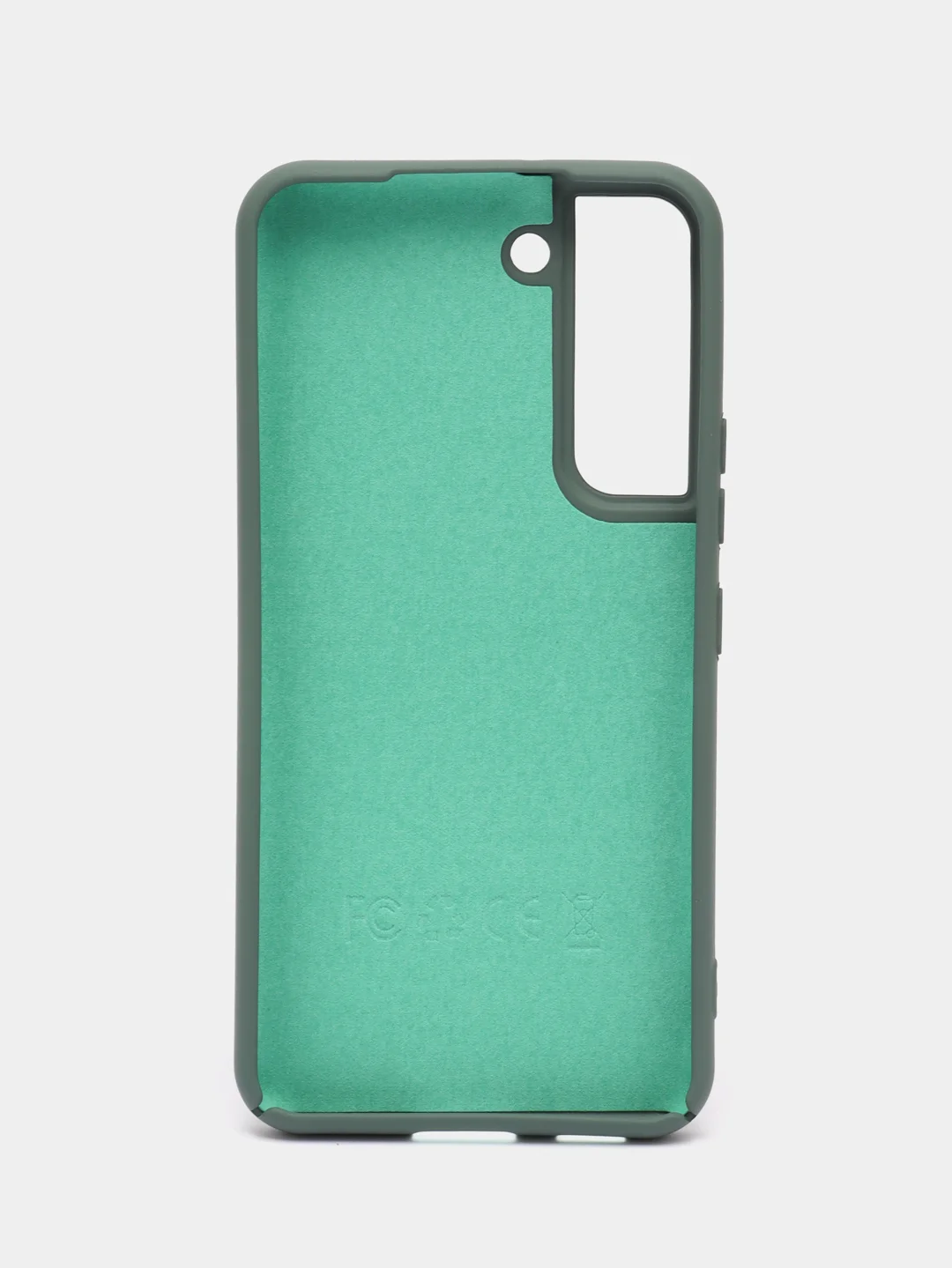 Зелёный хаки чехол силиконовый для Samsung Galaxy S22 (Самсунг Галакси С22), Silicone Cover