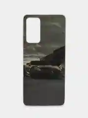 Тёмно-серый чехол Redmi Note 11 Pro 4G / Note 12 Pro 4G Сяоми Редми Нот 11 Про силиконовый с рисунком