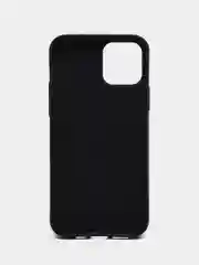 Синий чехол для iPhone 12/12 Pro с кожаной вставкой