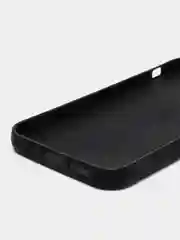Синий чехол для iPhone 12/12 Pro с кожаной вставкой