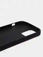 Красный чехол для iPhone 12/12 Pro с кожаной вставкой