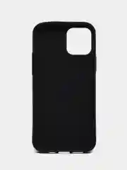 Красный чехол для iPhone 12/12 Pro с кожаной вставкой