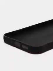 Красный чехол для iPhone 12/12 Pro с кожаной вставкой