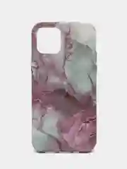 Тёмно-бордовый чехол для iPhone 12/12 Pro с принтом под мрамор