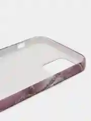 Тёмно-бордовый чехол для iPhone 12/12 Pro с принтом под мрамор