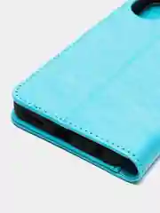 Голубой чехол книжка для Realme 10 Pro, Realme 10 Pro+, кожаный PU