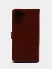 Коричневый чехол книжка для Realme 10 Pro, Realme 10 Pro+, кожаный PU