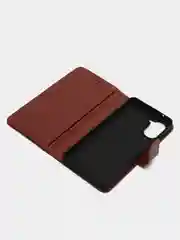 Коричневый чехол книжка для Realme 10 Pro, Realme 10 Pro+, кожаный PU