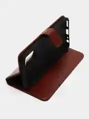 Коричневый чехол книжка для Realme 10 Pro, Realme 10 Pro+, кожаный PU