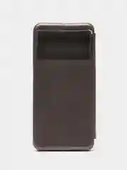 Серебряный чехол-книжка Xiaomi Poco M5 / Poco M4 5G  (Поко М5)