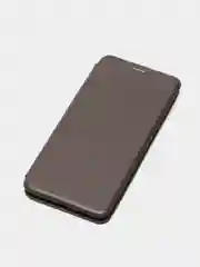 Серебряный чехол-книжка Xiaomi Poco M5 / Poco M4 5G  (Поко М5)