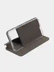 Серебряный чехол-книжка Xiaomi Poco M5 / Poco M4 5G  (Поко М5)