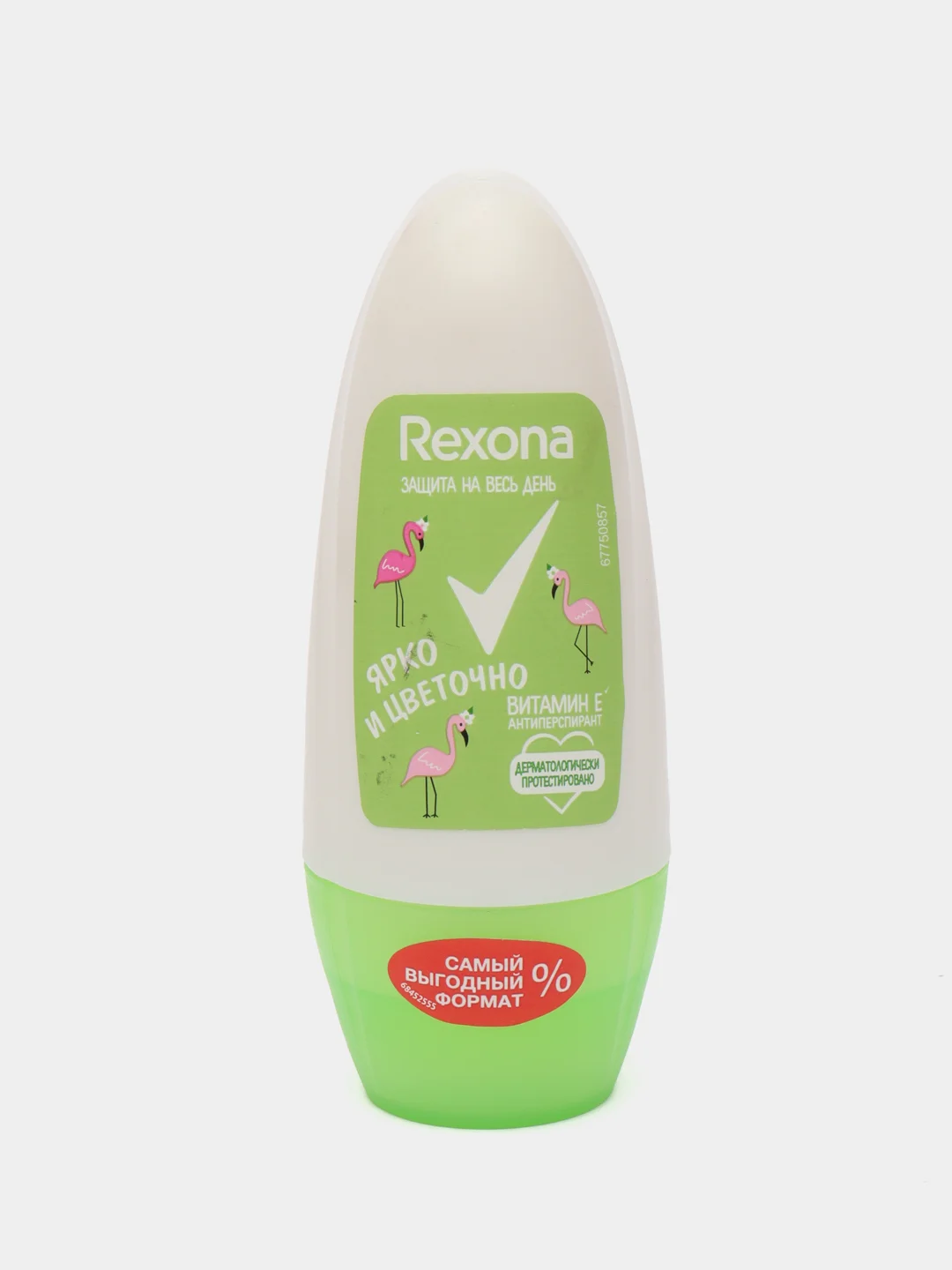 Зеленый антиперспирант део-ролик Rexona, женский