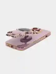 Белый чехол на Айфон с космонавтом, держателем-подставкой, IPhone XR, 11, 12, 13, 14 Pro Max