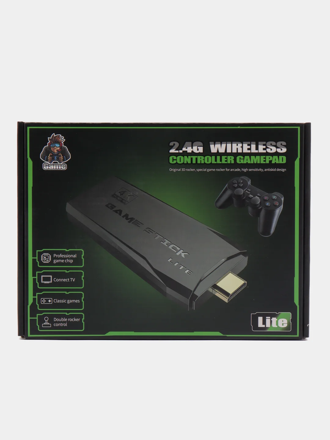 Игровая приставка Game Stick Lite, 64 Gb, 10000 игр, 4K