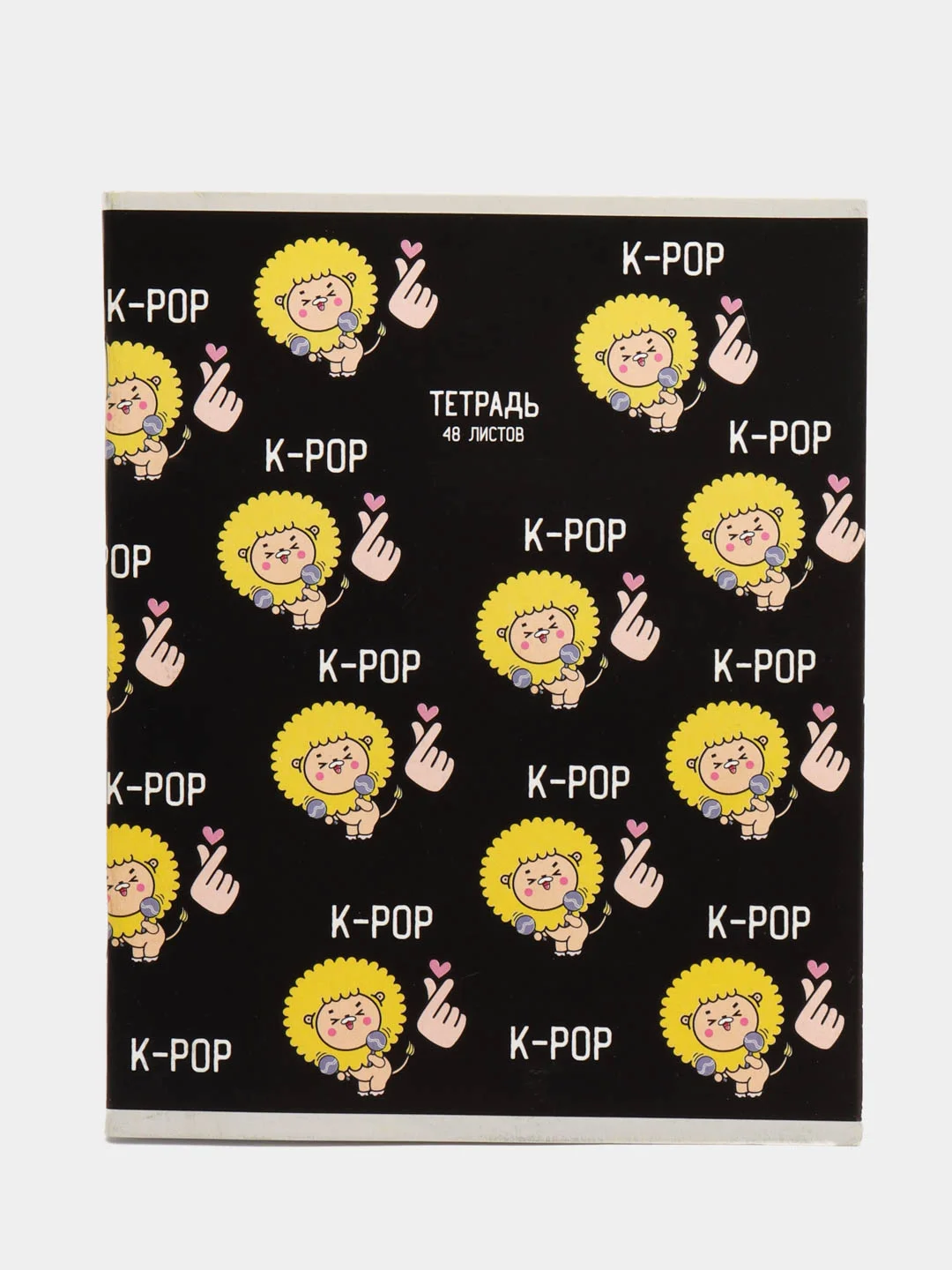 Золотой тетрадь 48 листов в клетку K-pop