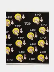 Золотой тетрадь 48 листов в клетку K-pop