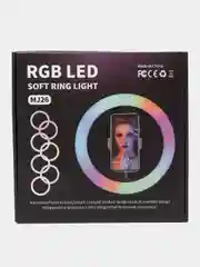 Белый светодиодная цветная кольцевая RGB лампа со штативом, 26 см, штатив универсальный